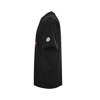Moncler/Mask 26ss color block embroidered logo short sleeves