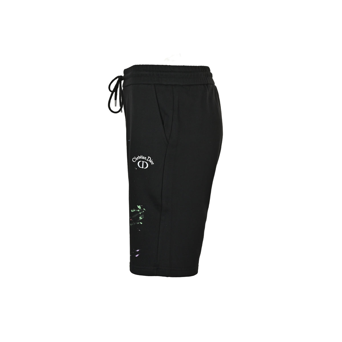 Dior inkjet graffiti embroidered logo shorts