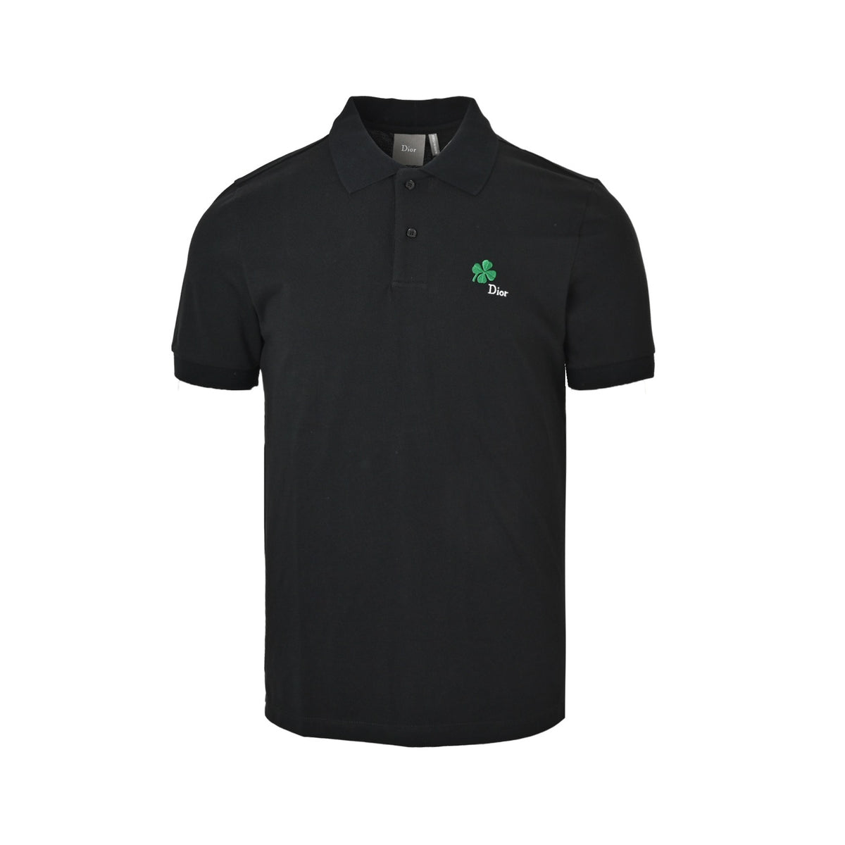 Dior 26ss four-leaf clover embroidered Polo short sleeves