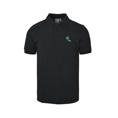 Dior 26ss four-leaf clover embroidered Polo short sleeves