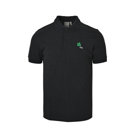 Dior 26ss four-leaf clover embroidered Polo short sleeves