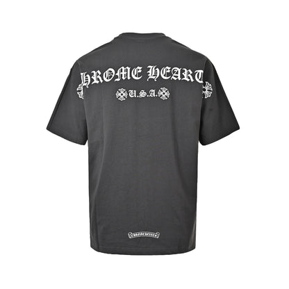 Chrome Hearts/Chrome Heart Sanskrit short sleeves on the back
