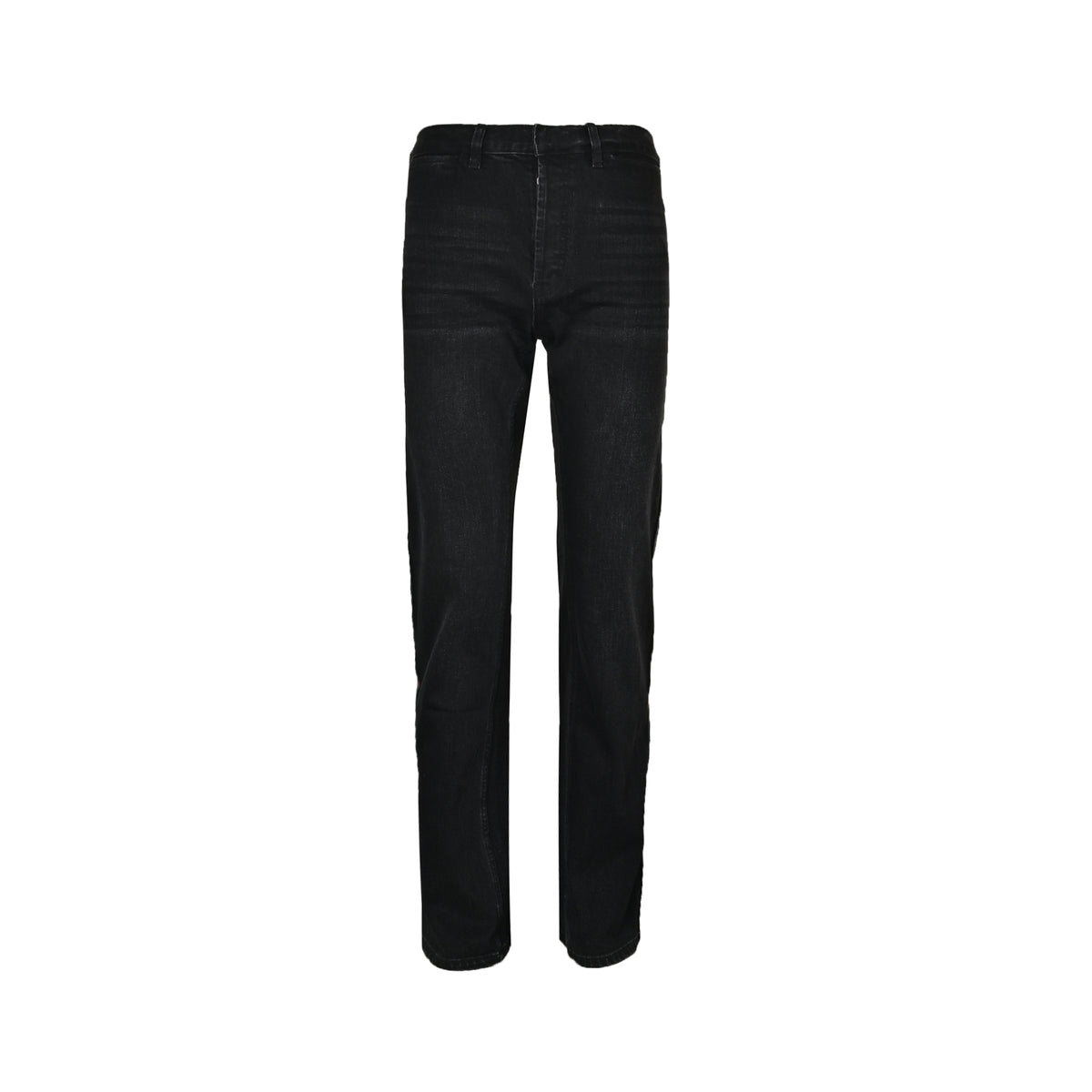 Gucci side webbing slim straight stretch denim trousers