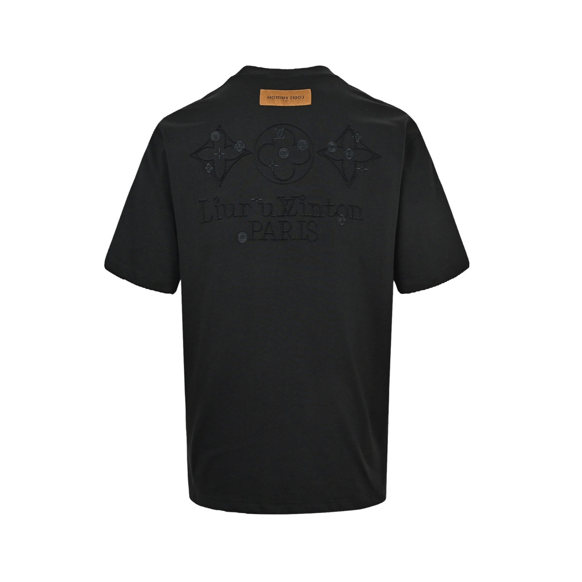 Louis Vuitton three-flower embroidered short sleeves