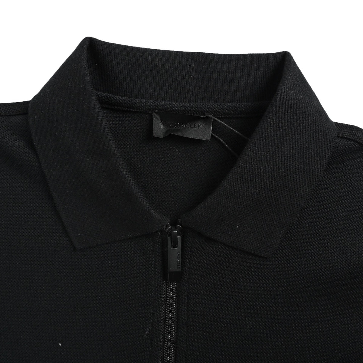 Moncler/Mask 26ss Half zipper arm silicone logo Polo short sleeves