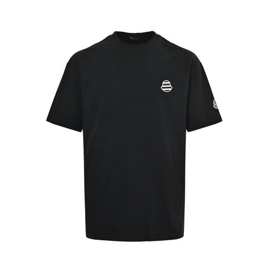 Moncler/muzzle 26ss chest stripe embroidered logo short sleeves