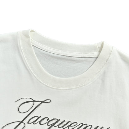 Jacquemus French niche retro little donkey logo short sleeves