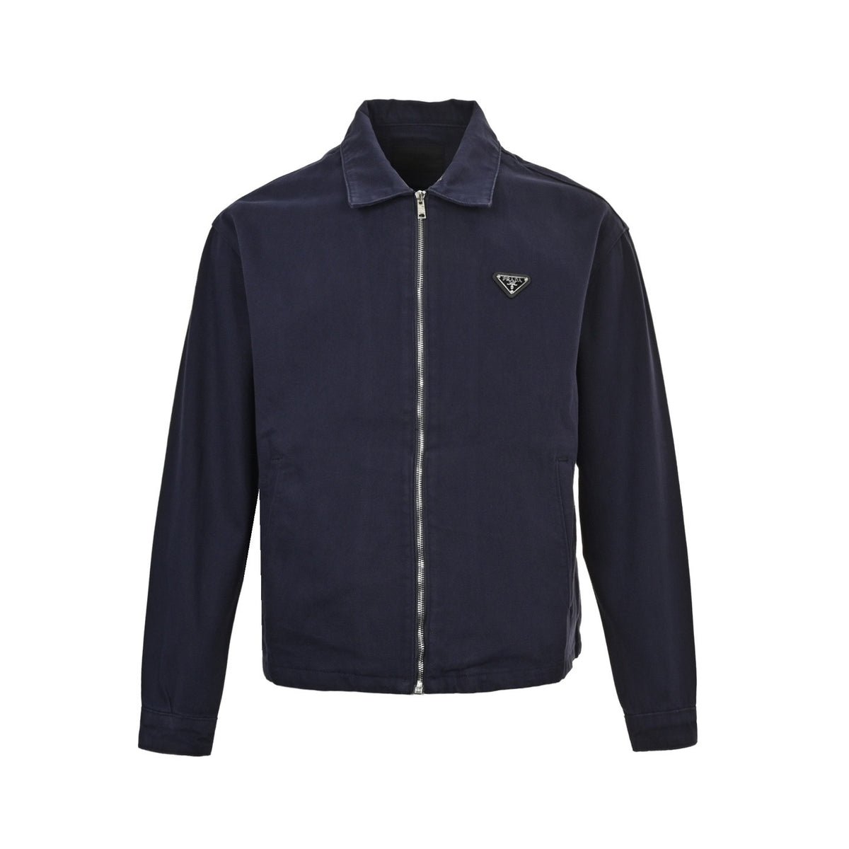 Prada 25Fw triangle logo denim jacket