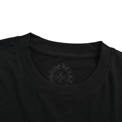 CHROME HEARTS/Chrome Heart Pocket Cross Leather Label Short Sleeves