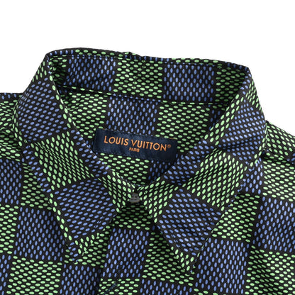 Louis Vuitton 25ss Damier checkerboard short-sleeved shirt