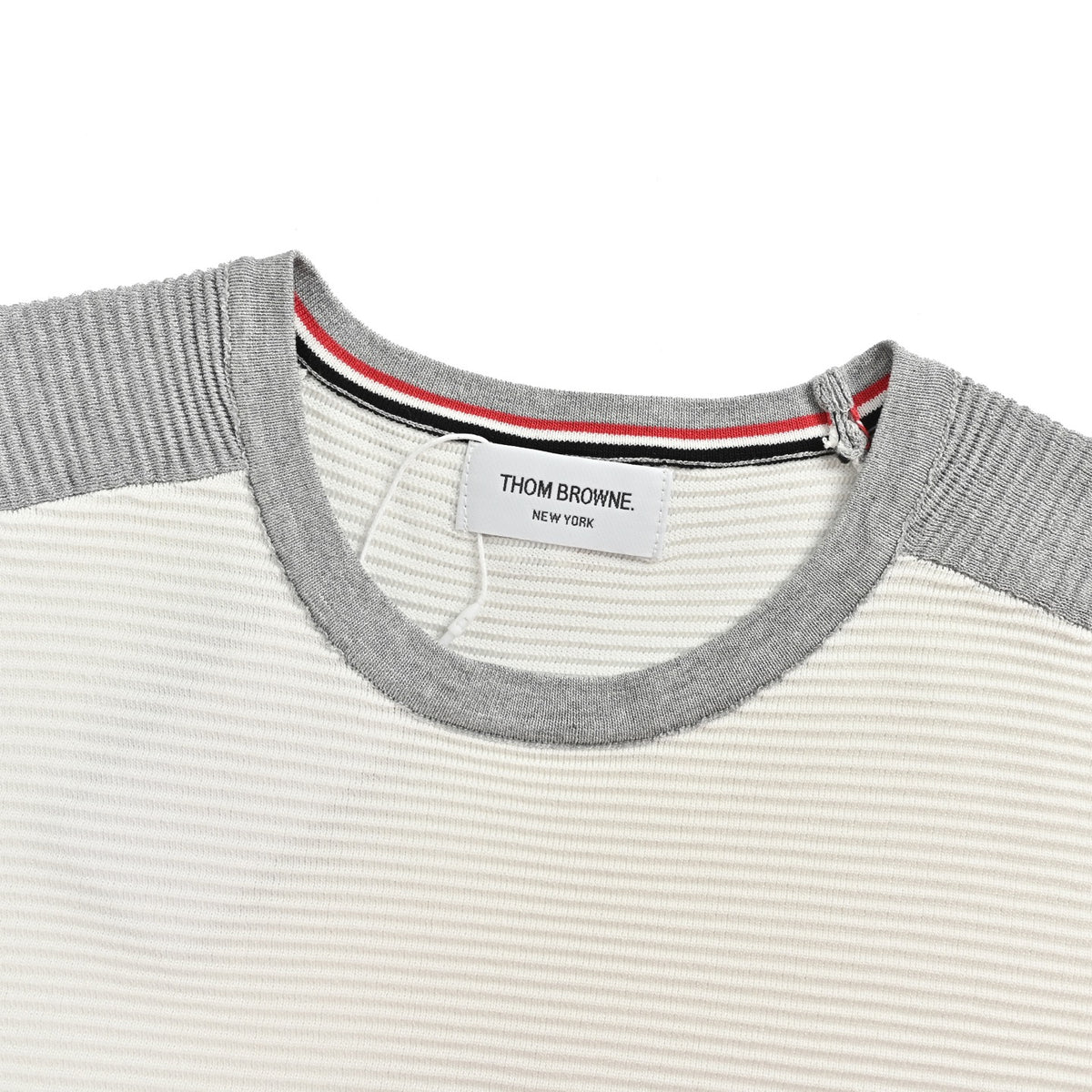 Thom Browne/Thom Brown water ripple waffle knit short sleeves