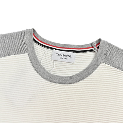Thom Browne/Thom Brown water ripple waffle knit short sleeves