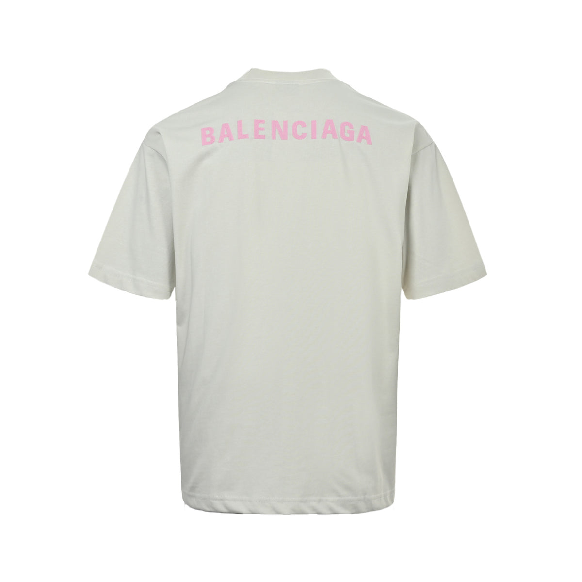 Balenciaga 26ss embroidered logo short sleeves on front and back