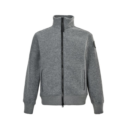 Canada Goose sleeve black label fleece patch collar jacket