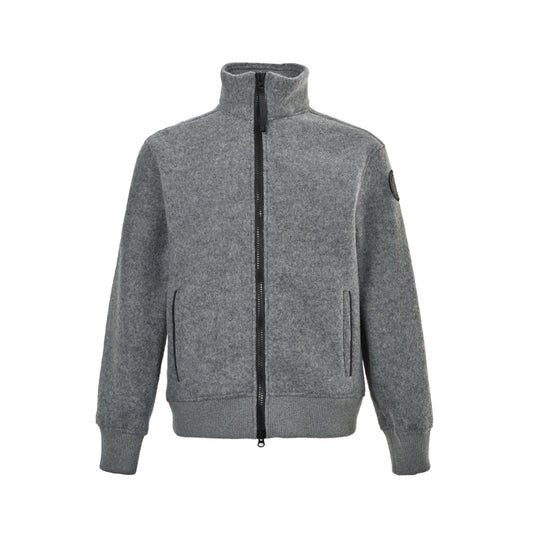 Canada Goose sleeve black label fleece patch collar jacket