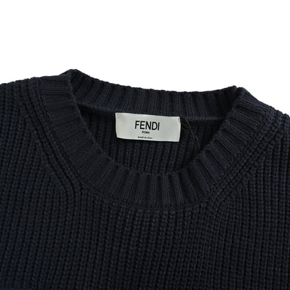 Fendi large letter logo crew neck sweater
