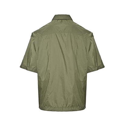 Prada minimalist double pocket short-sleeved shirt