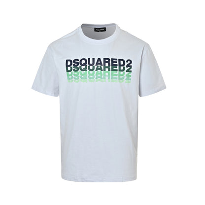 Dsquared2 gradient overprinted letter logo short sleeves