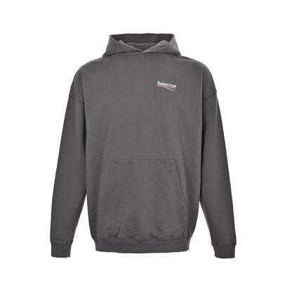 Balenciaga/Balanciaga Coke printed hole distressed hooded sweatshirt