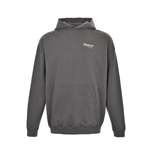 Balenciaga/Balanciaga Coke printed hole distressed hooded sweatshirt