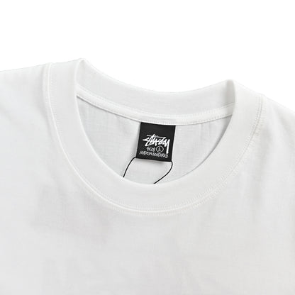 Stussy geometric pattern printed short sleeves on the back