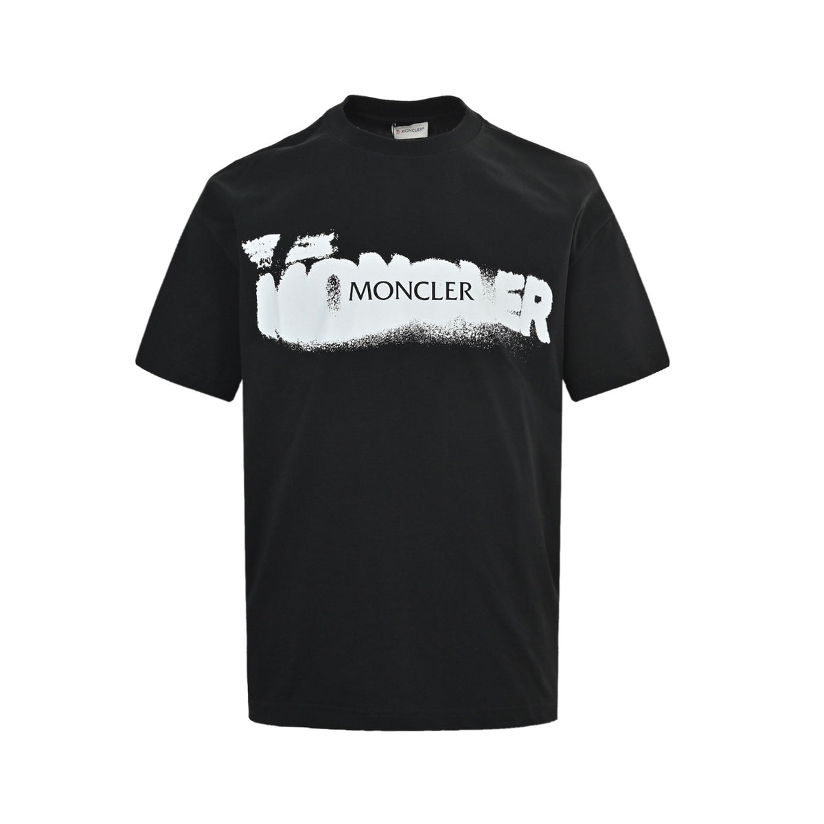 Moncler/Mask 26ss inkjet letter printed short sleeves