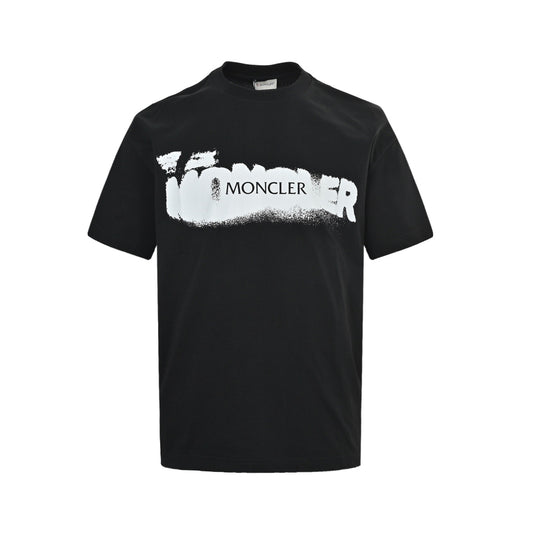Moncler/Mask 26ss inkjet letter printed short sleeves