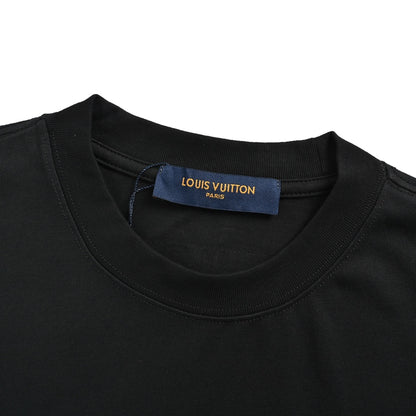 Louis Vuitton green tape presbyopic print short sleeves