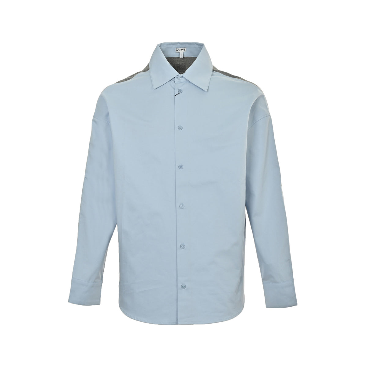 Loewe 25Fw sweater patchwork knitted shirt