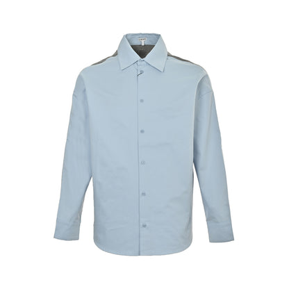 Loewe 25Fw sweater patchwork knitted shirt