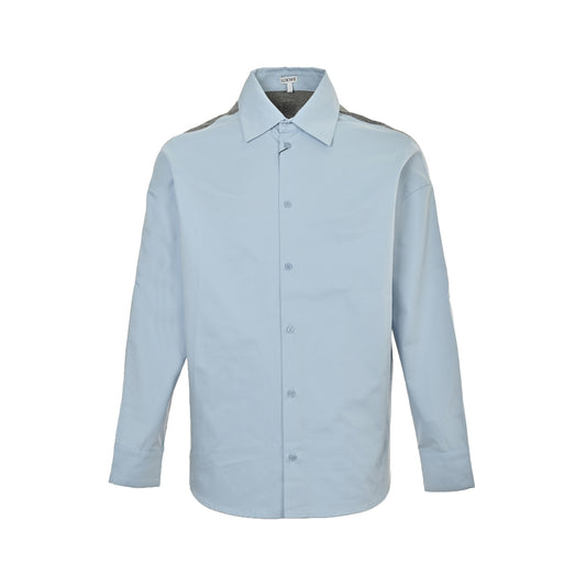 Loewe 25Fw sweater patchwork knitted shirt