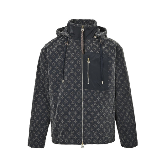 Louis Vuitton presbyopia denim lambswool cotton jacket