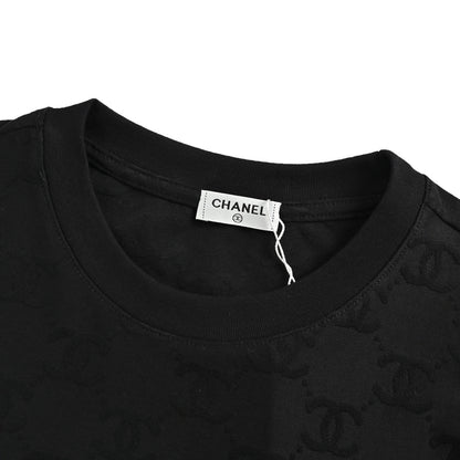 Chanel 26ss all-over presbyopia jacquard short sleeves