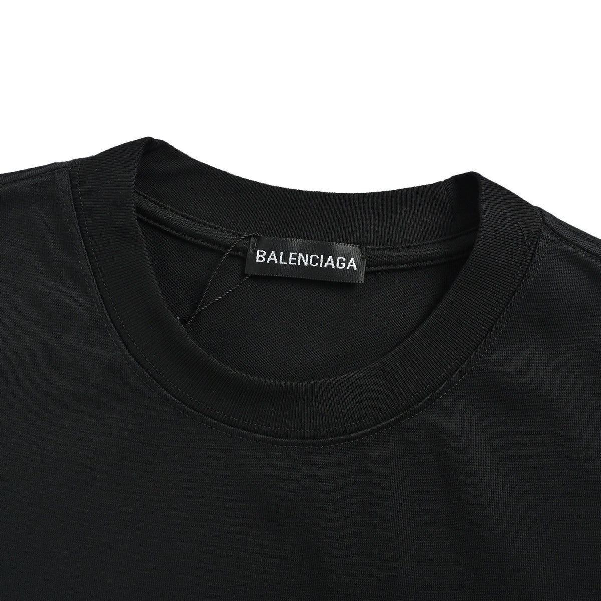 Balenciaga lock letter embroidered short sleeves