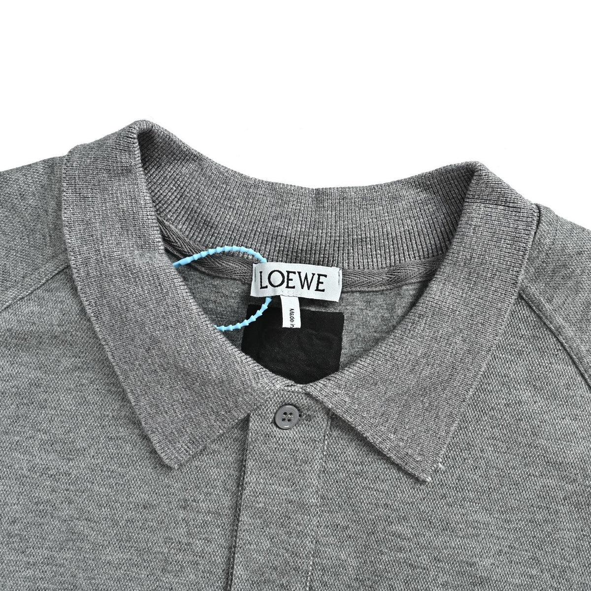Loewe/Luo Yiwei 26ss style raglan cut lapel Polo short sleeves