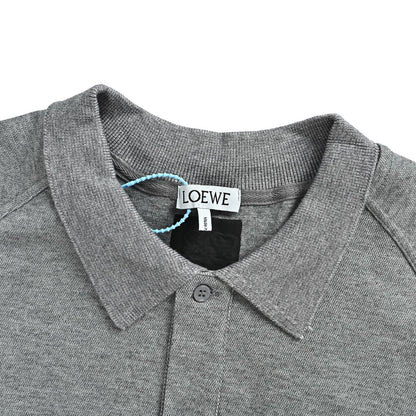 Loewe/Luo Yiwei 26ss style raglan cut lapel Polo short sleeves