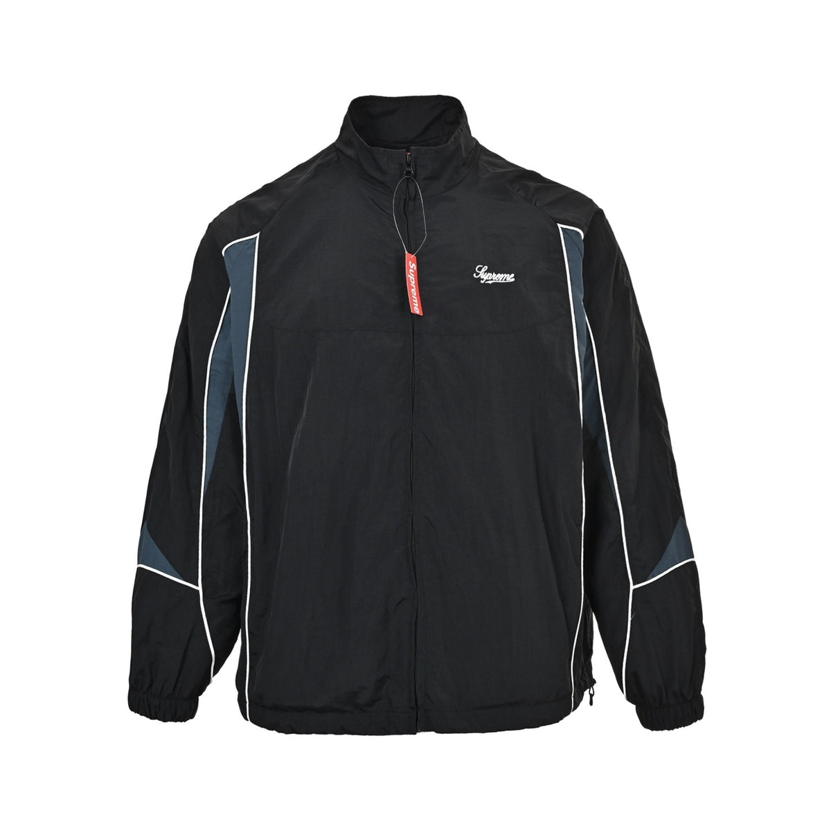 Supreme 25Fw casual jacket with contrasting color patchwork design