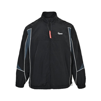 Supreme 25Fw casual jacket with contrasting color patchwork design