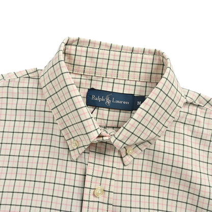 Ralph Lauren colorful logo embroidered plaid shirt