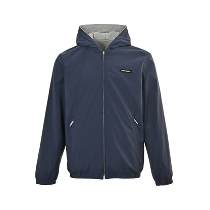Miu Miu 25Fw small logo patch reversible hooded jacket