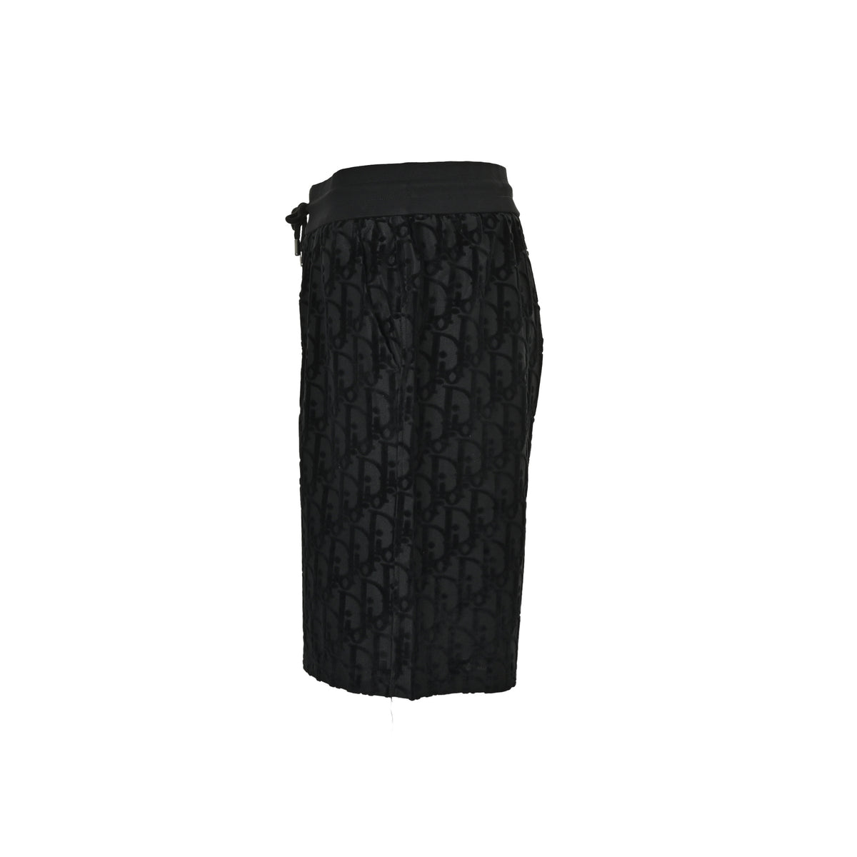 Dior 26ss flocked all-over printed old flower jacquard shorts