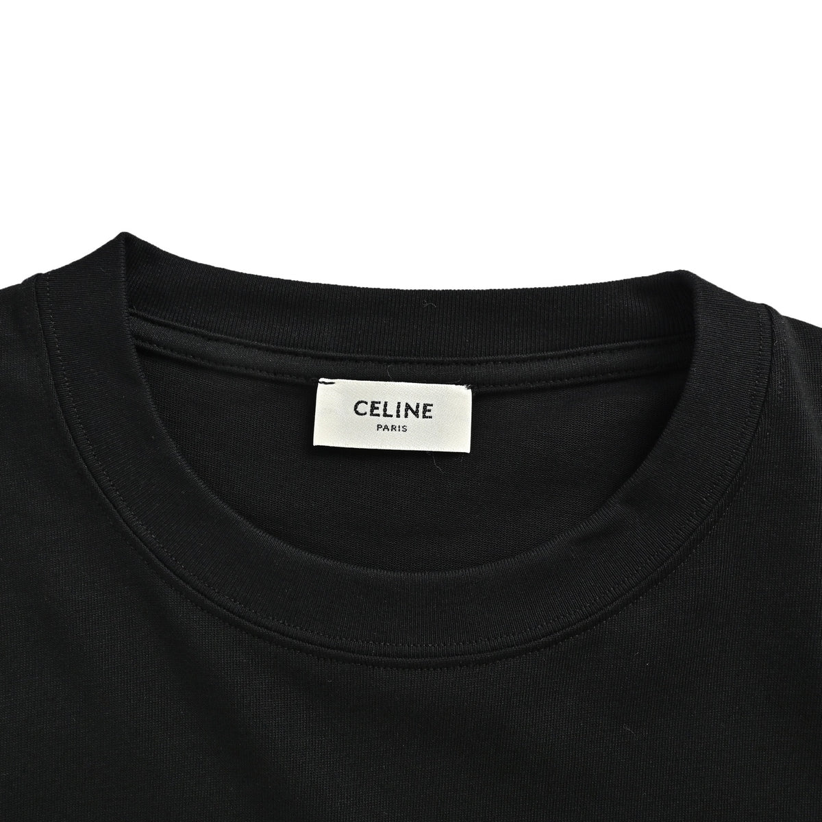Celine spoof tape to cover up letter printed short sleeves