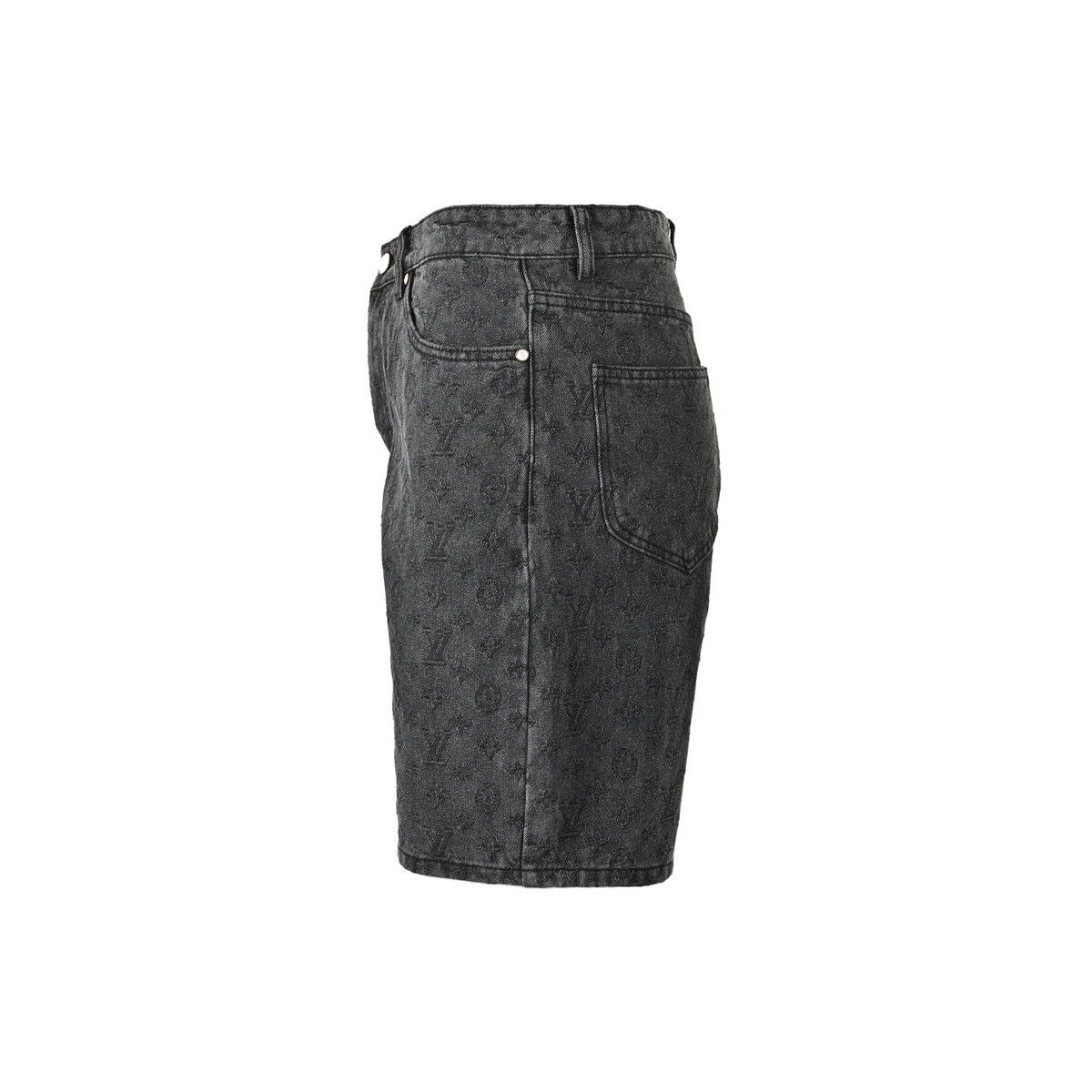 Louis Vuitton 26ss dark pattern presbyopia suit denim shorts