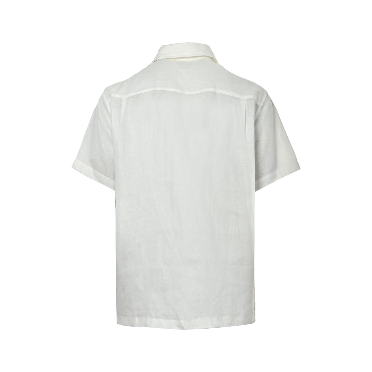 Fendi 26ss FF dotted line embroidered short-sleeved shirt