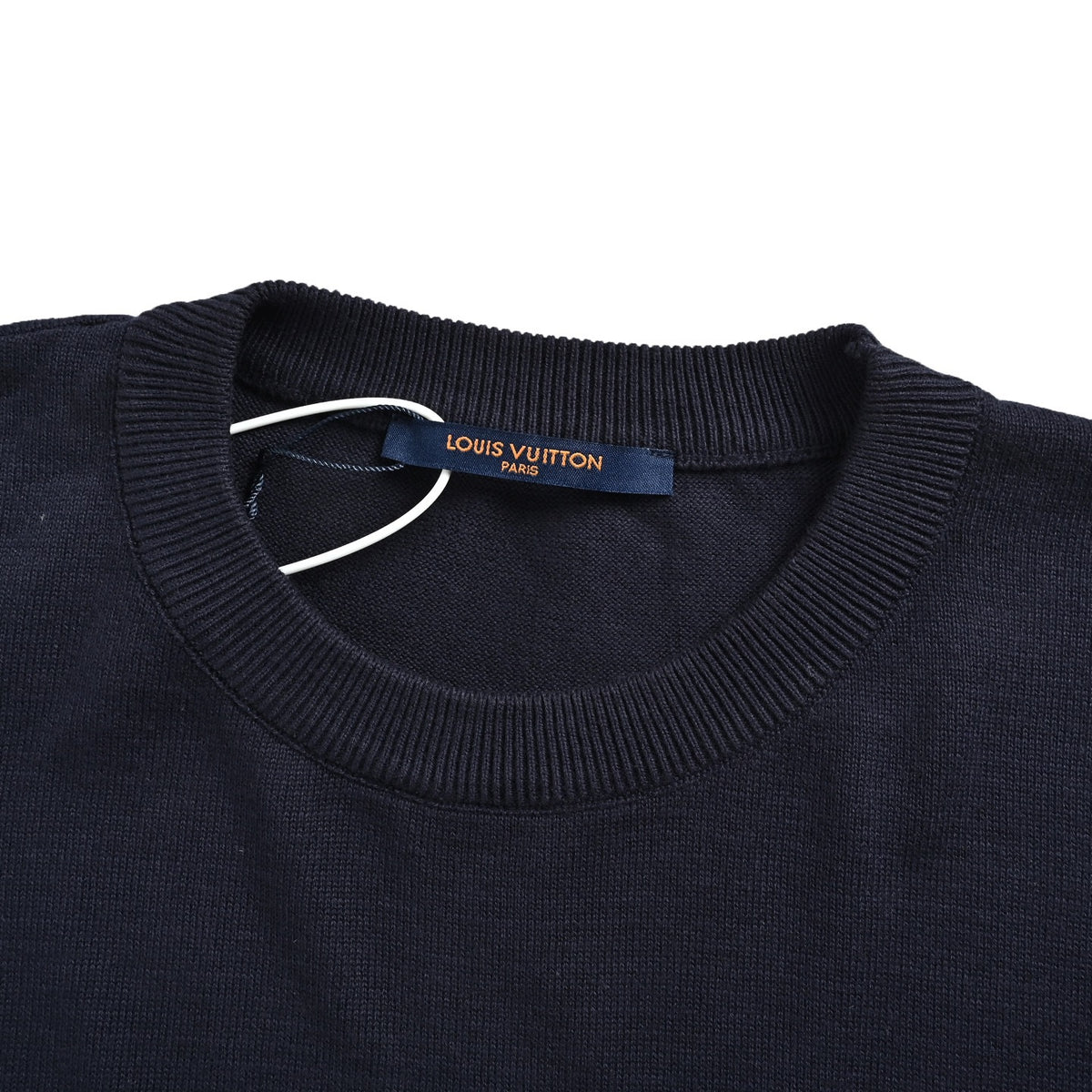 Louis Vuitton 26ss chest silicone badge knitted short sleeves