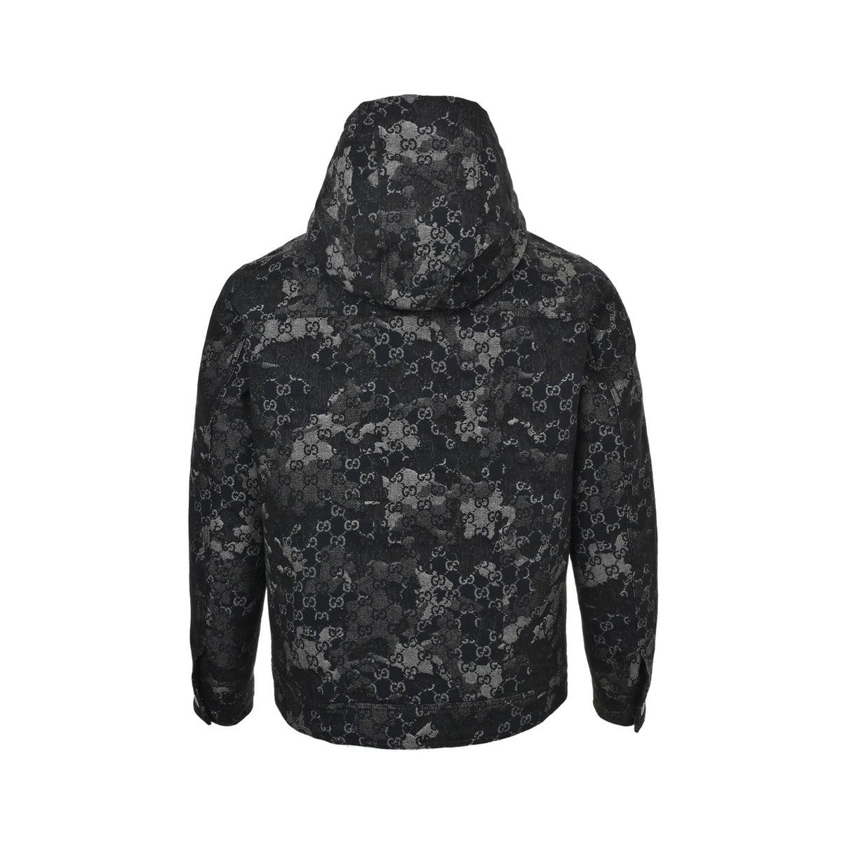 Gucci Double G splash ink hooded down jacket