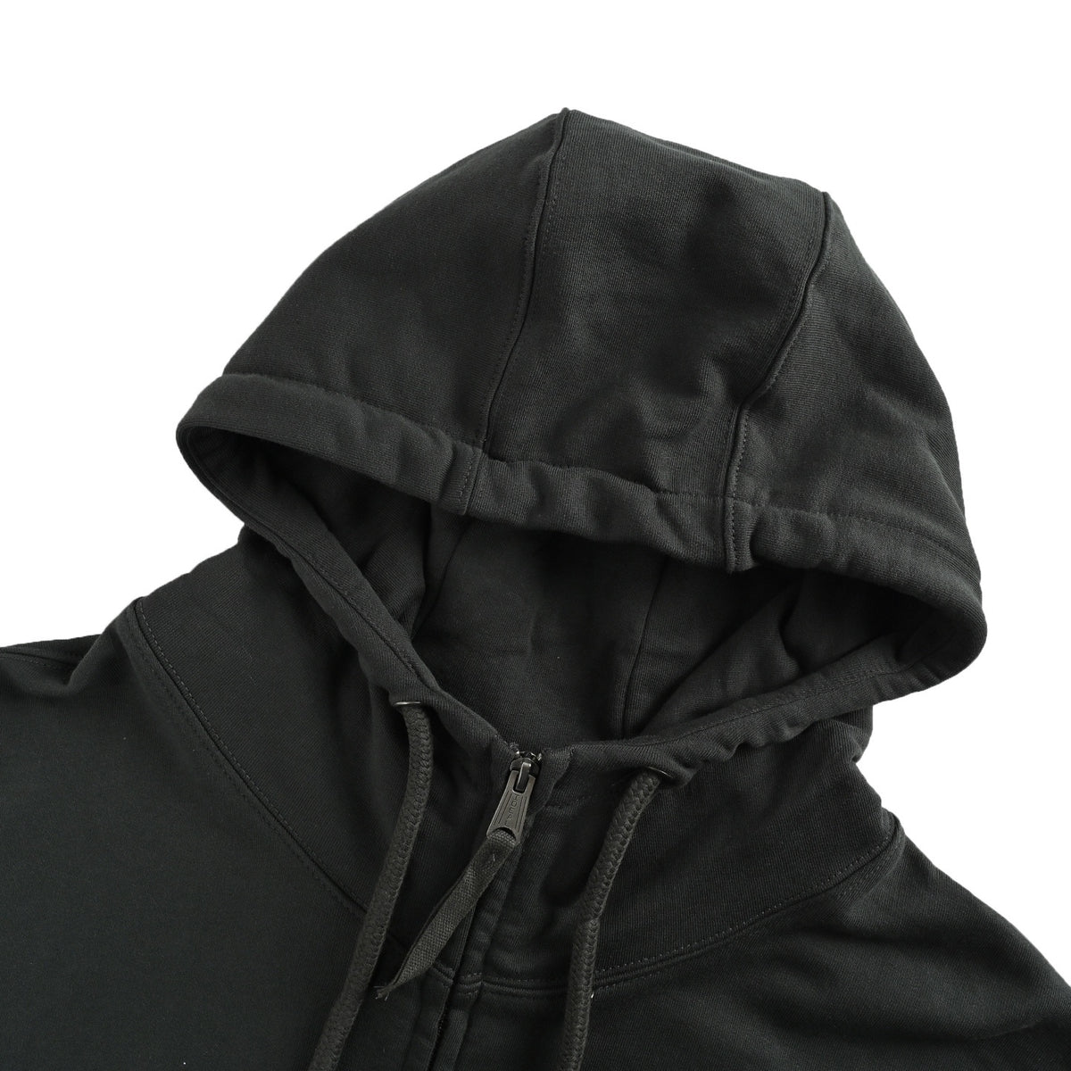 MAISON MARGIELA/Maggiela unfinished embroidered printed hooded sweatshirt jacket