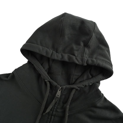 MAISON MARGIELA/Maggiela unfinished embroidered printed hooded sweatshirt jacket