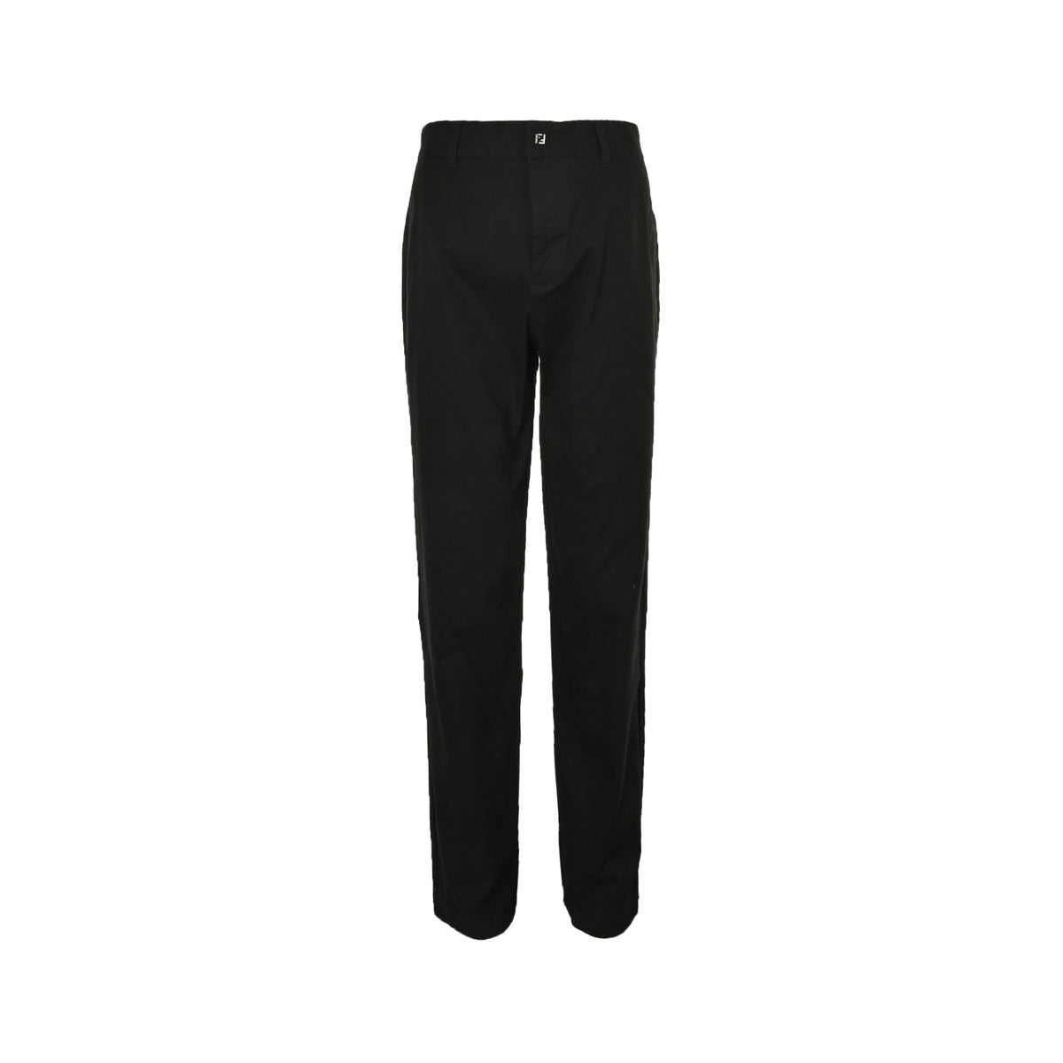 Fendi metal FF buckle casual trousers