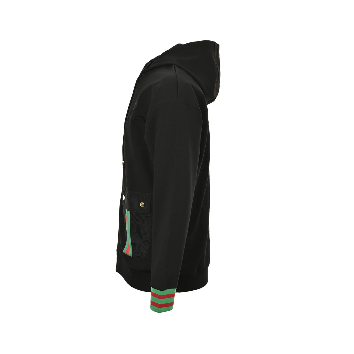 Gucci 25Fw side pocket webbing splicing suit zipper jacket